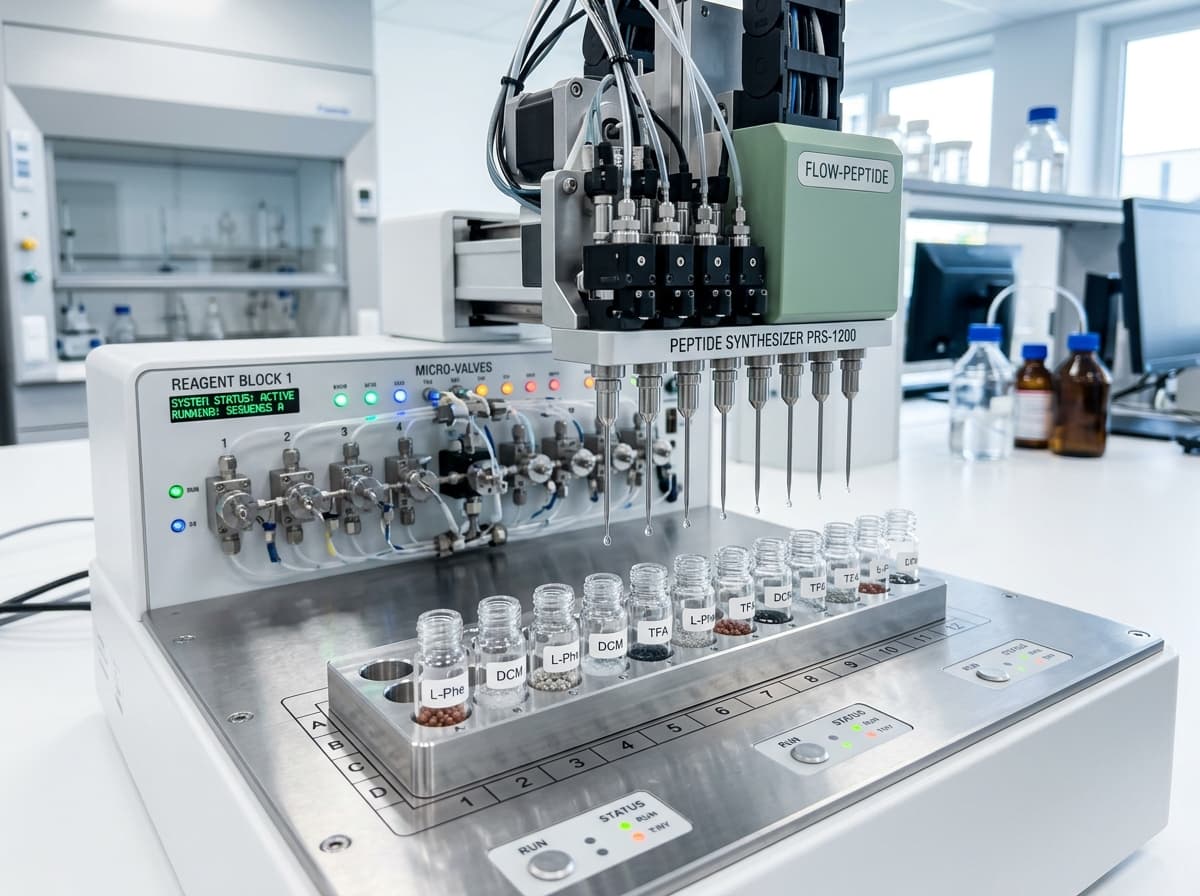 Automated Peptide Synthesizer Reagent Deck